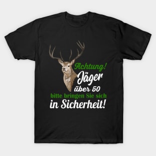 Jäger über 50 lustiges Geschenk T-Shirt